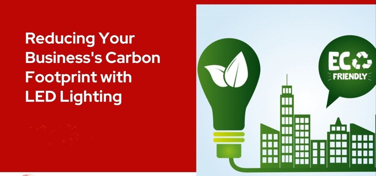 How do LED products contribute to reducing electricity consumption and carbon footprints?