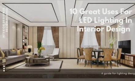 How do LED products improve the aesthetics and functionality of lighting in modern interior design?