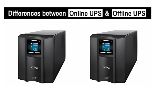 What is the difference between an online UPS and an offline UPS?