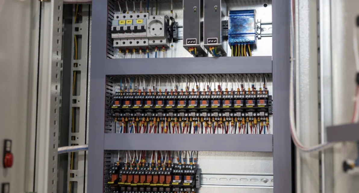 How does the design of control panels impact the efficiency of electrical systems?