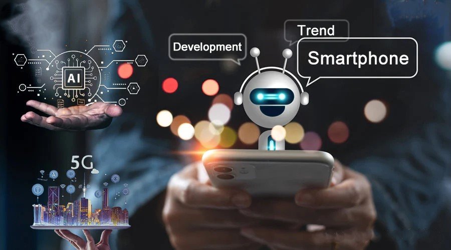 What are the key trends driving the development of mobile phones in the electronics industry?