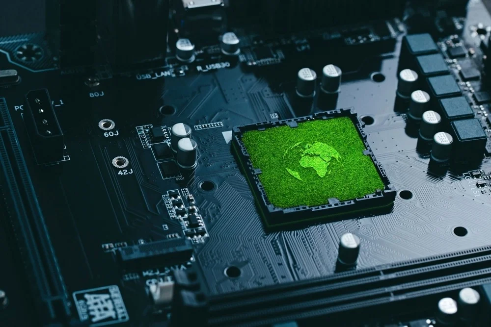 What are the environmental and sustainability concerns associated with semiconductor production?