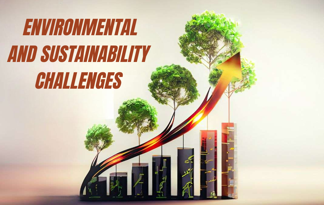 How does the industry address environmental and sustainability challenges?