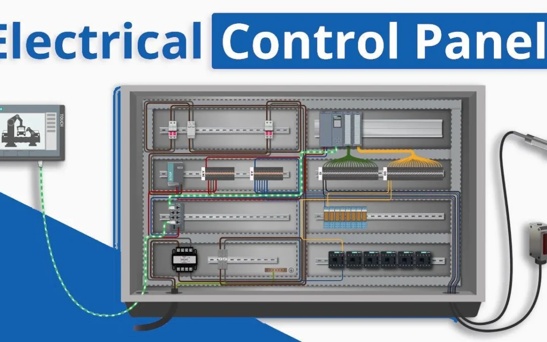 What are the key components typically found in a control panel board?