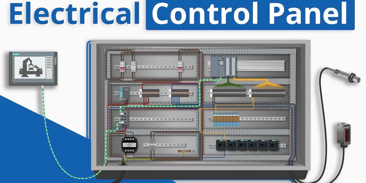 What are the key components typically found in a control panel board?