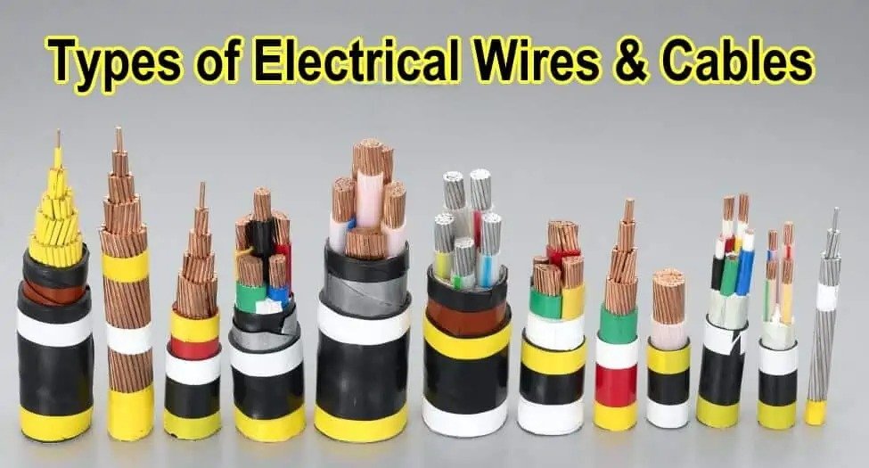What are the different types of electrical wires and cables, and how are they categorized?