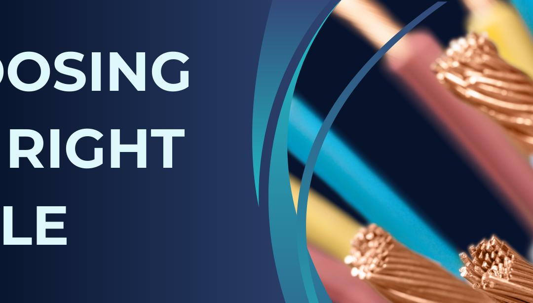 How do you choose the right cable for specific industrial and commercial applications?