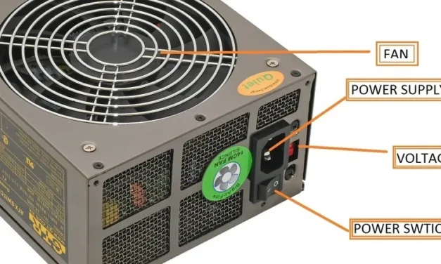 What are the main components of a power supply unit?